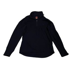 𝅺Icebreaker Body Fit 260 Mens Sz Medium 1/4 Zip Navy Merino Wool Pullover